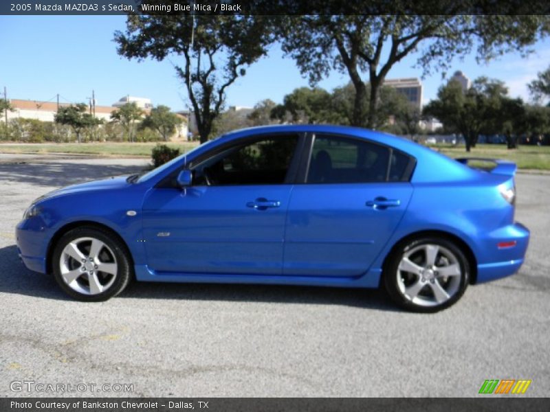 Winning Blue Mica / Black 2005 Mazda MAZDA3 s Sedan