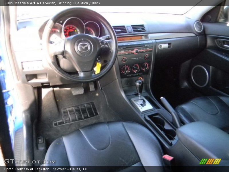 Winning Blue Mica / Black 2005 Mazda MAZDA3 s Sedan