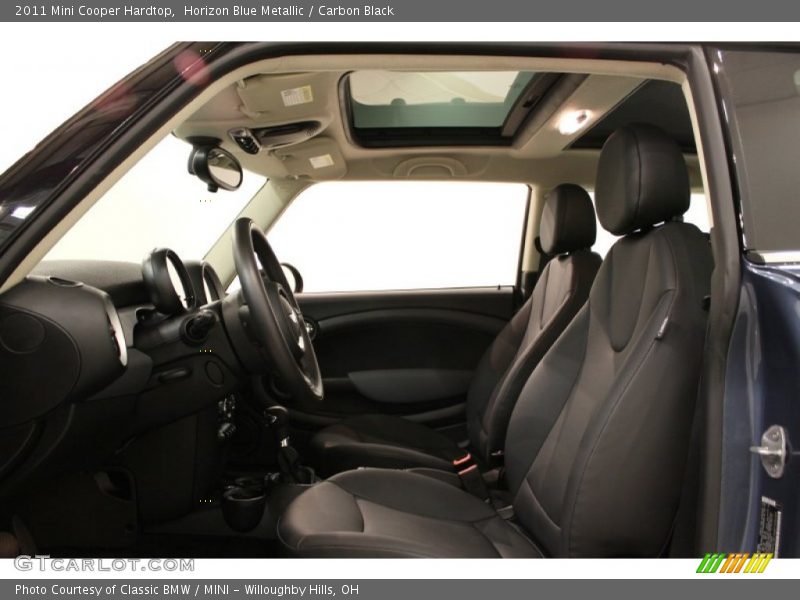 Horizon Blue Metallic / Carbon Black 2011 Mini Cooper Hardtop