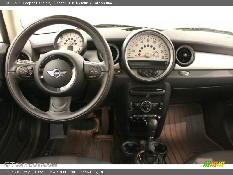 Horizon Blue Metallic / Carbon Black 2011 Mini Cooper Hardtop