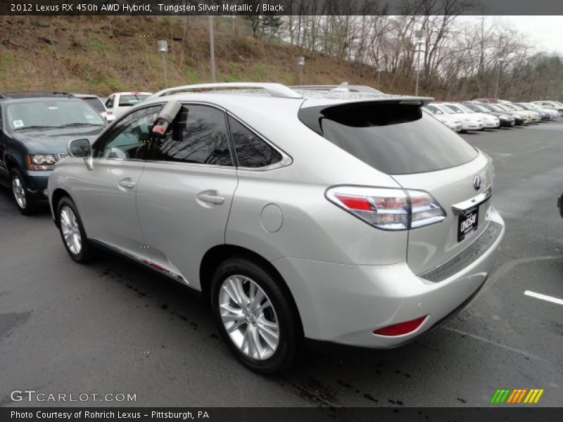 Tungsten Silver Metallic / Black 2012 Lexus RX 450h AWD Hybrid