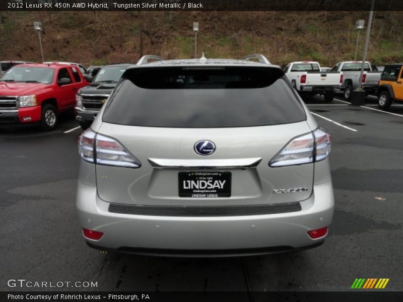 Tungsten Silver Metallic / Black 2012 Lexus RX 450h AWD Hybrid