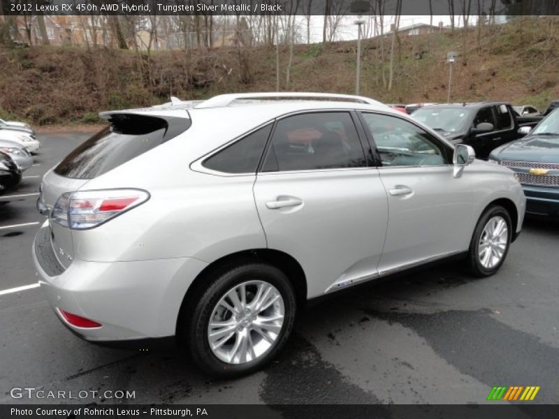 Tungsten Silver Metallic / Black 2012 Lexus RX 450h AWD Hybrid