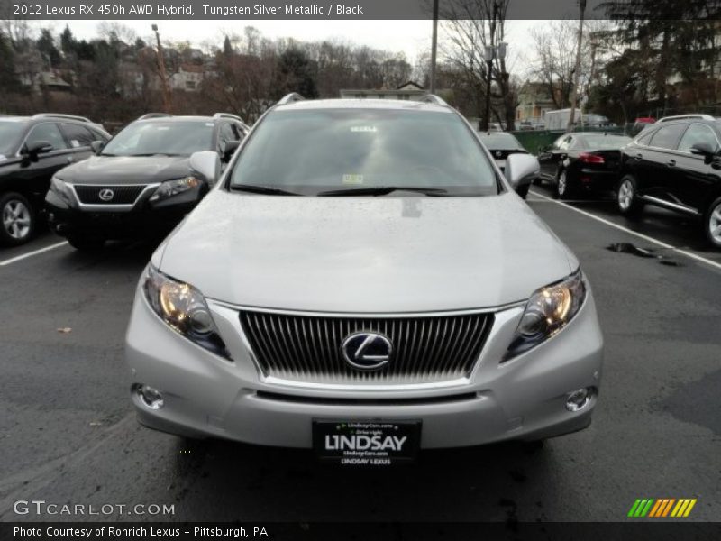 Tungsten Silver Metallic / Black 2012 Lexus RX 450h AWD Hybrid