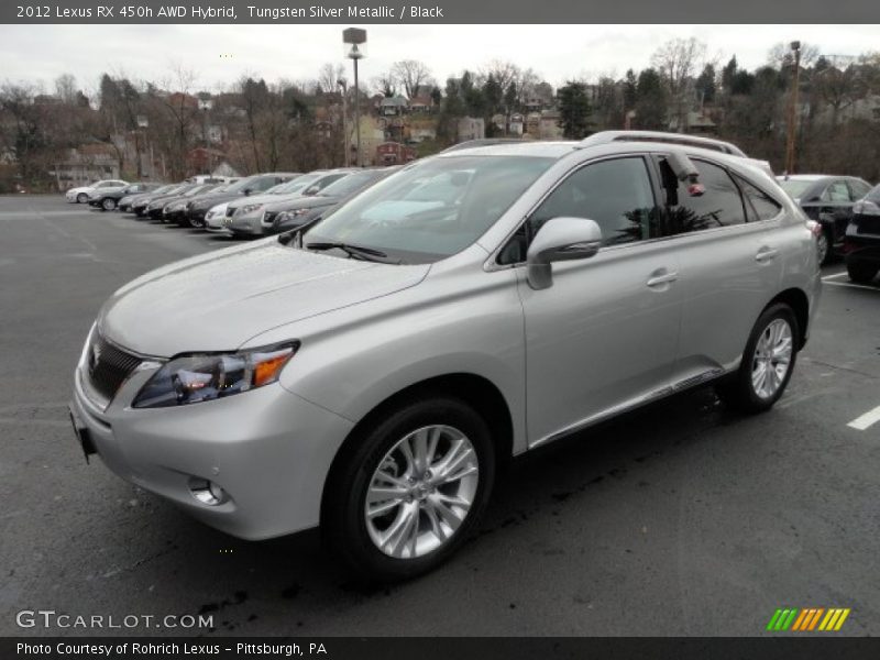 Tungsten Silver Metallic / Black 2012 Lexus RX 450h AWD Hybrid