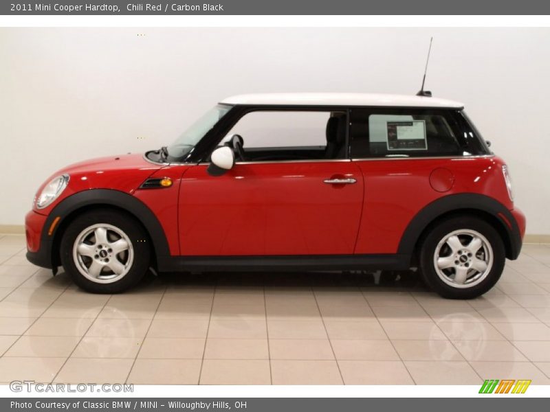 Chili Red / Carbon Black 2011 Mini Cooper Hardtop