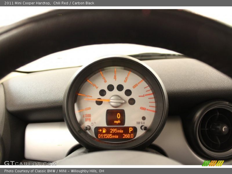 Chili Red / Carbon Black 2011 Mini Cooper Hardtop