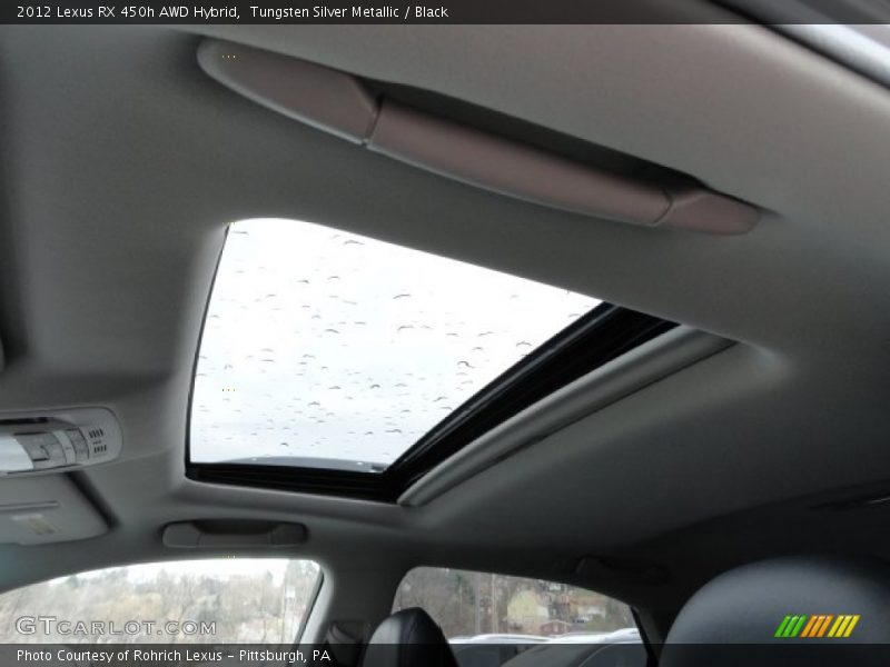 Tungsten Silver Metallic / Black 2012 Lexus RX 450h AWD Hybrid