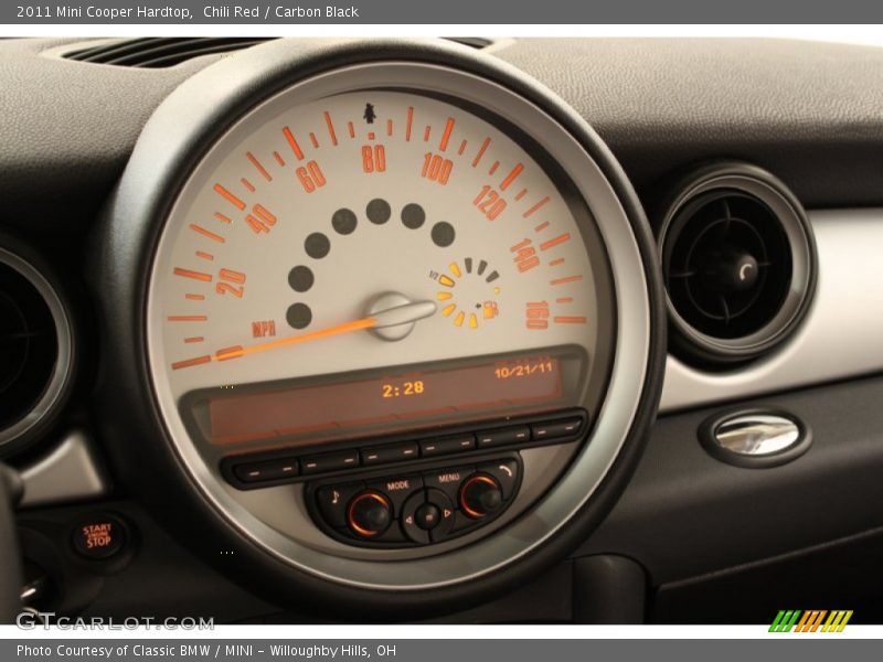 Chili Red / Carbon Black 2011 Mini Cooper Hardtop