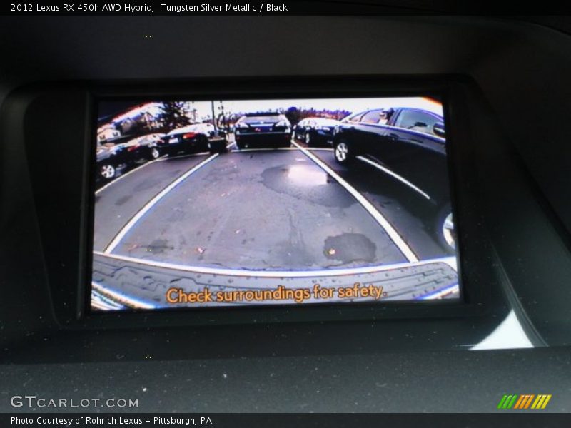 Tungsten Silver Metallic / Black 2012 Lexus RX 450h AWD Hybrid