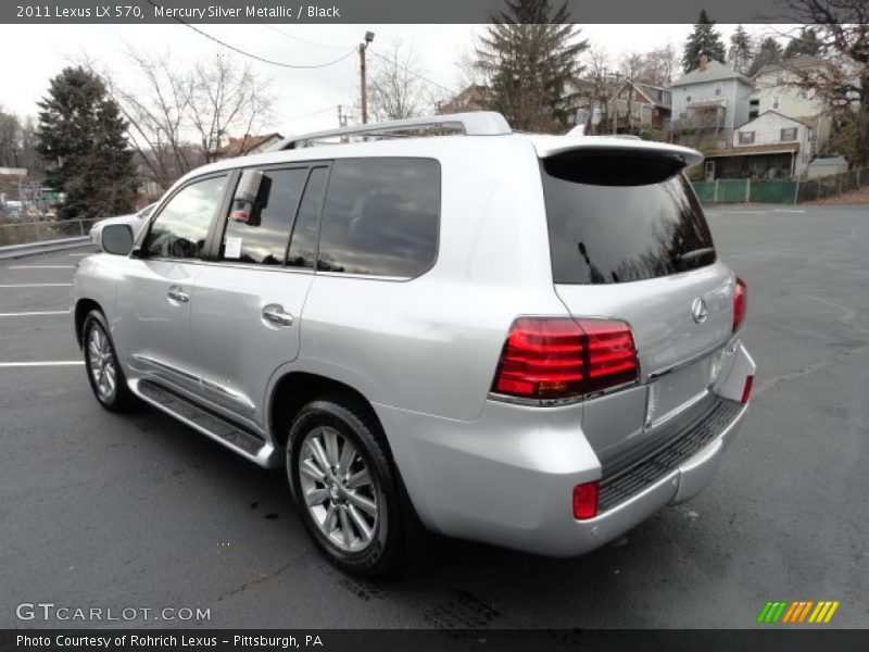 Mercury Silver Metallic / Black 2011 Lexus LX 570