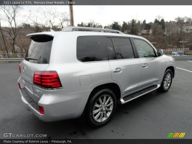 Mercury Silver Metallic / Black 2011 Lexus LX 570