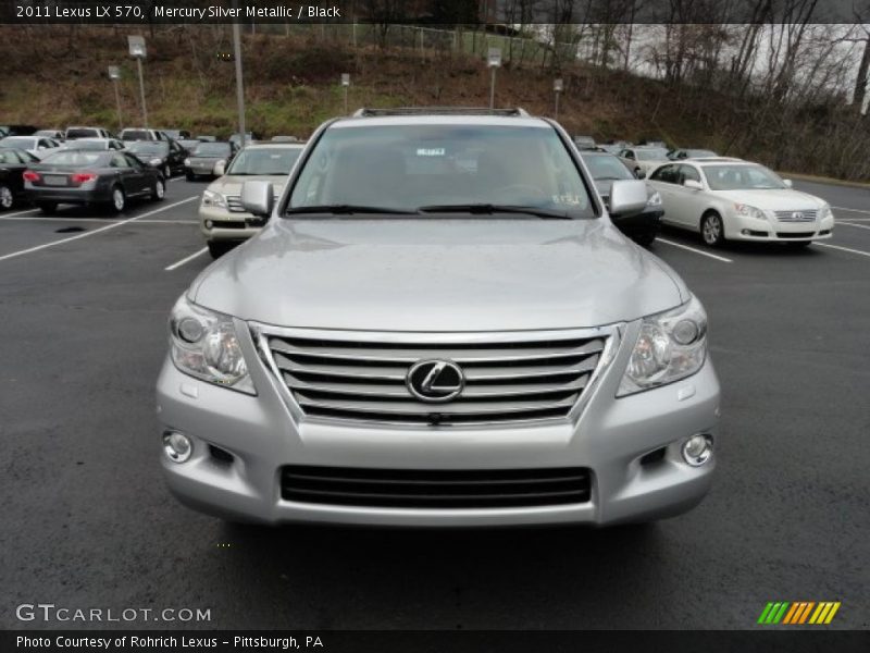 Mercury Silver Metallic / Black 2011 Lexus LX 570