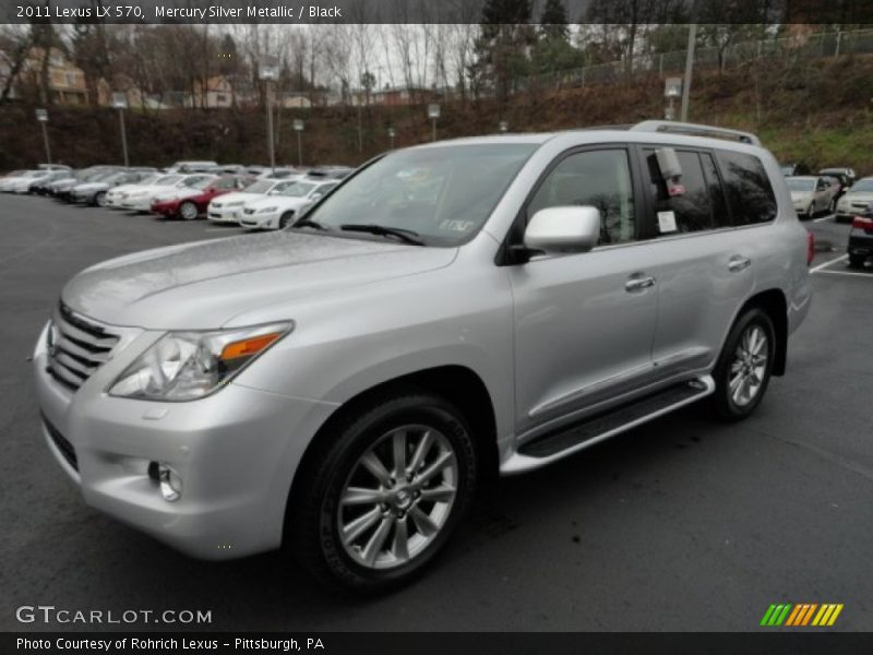 Mercury Silver Metallic / Black 2011 Lexus LX 570