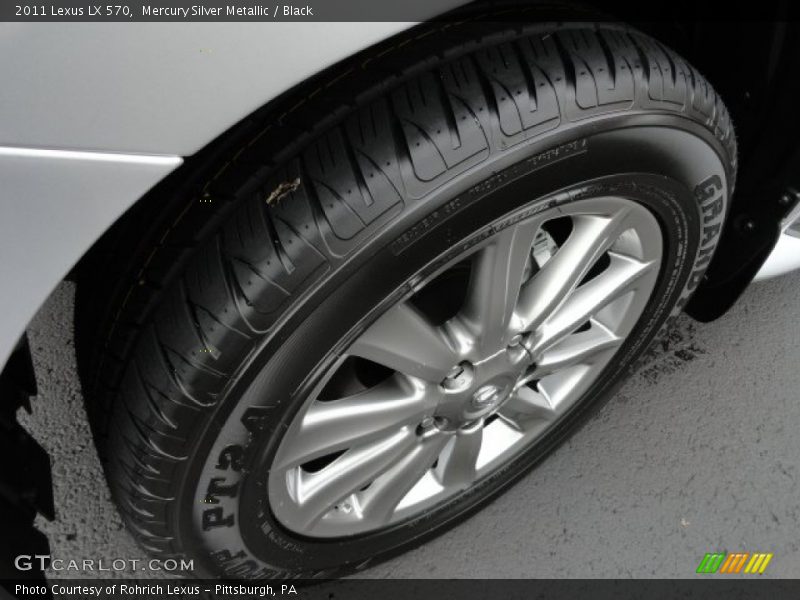 Mercury Silver Metallic / Black 2011 Lexus LX 570