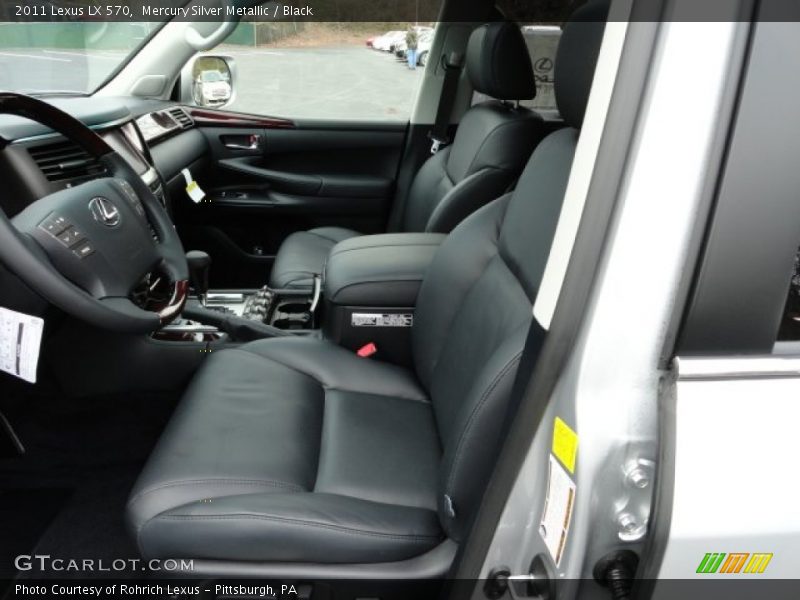 Mercury Silver Metallic / Black 2011 Lexus LX 570