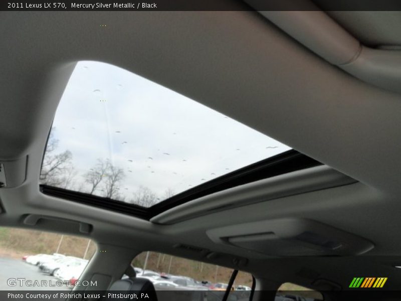 Mercury Silver Metallic / Black 2011 Lexus LX 570