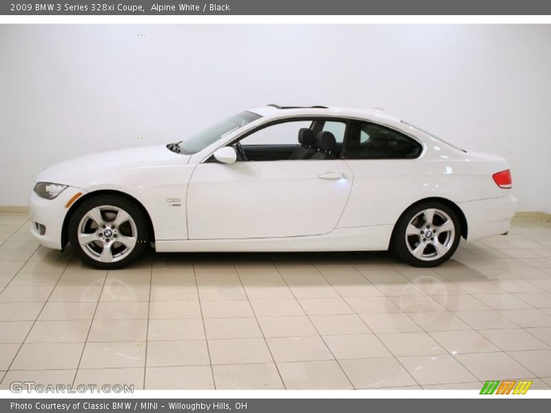 Alpine White / Black 2009 BMW 3 Series 328xi Coupe