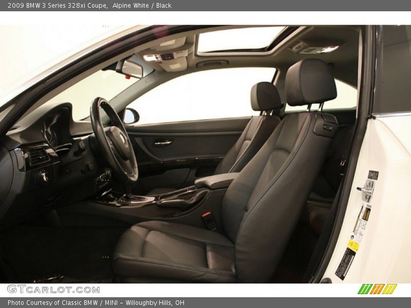 Alpine White / Black 2009 BMW 3 Series 328xi Coupe