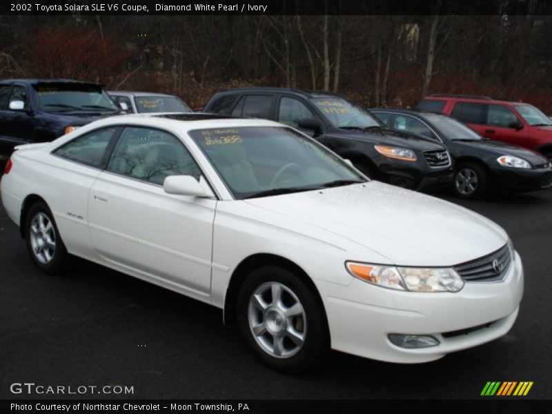Diamond White Pearl / Ivory 2002 Toyota Solara SLE V6 Coupe