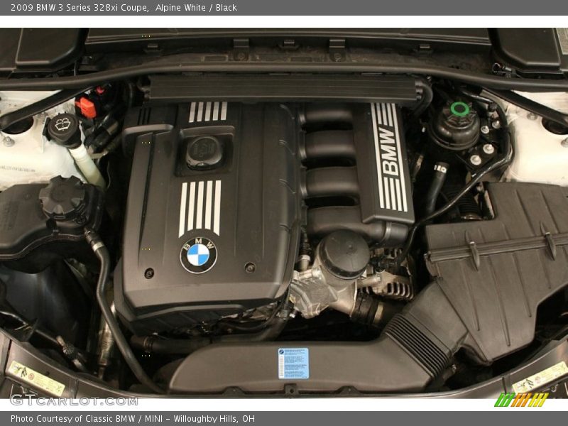 Alpine White / Black 2009 BMW 3 Series 328xi Coupe
