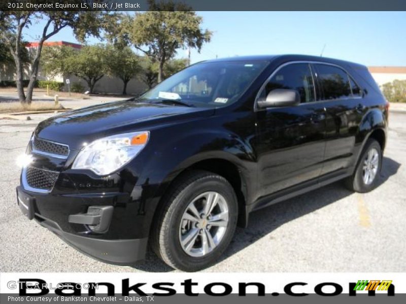 Black / Jet Black 2012 Chevrolet Equinox LS