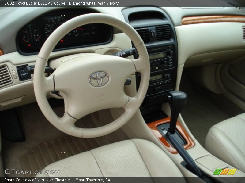 Diamond White Pearl / Ivory 2002 Toyota Solara SLE V6 Coupe
