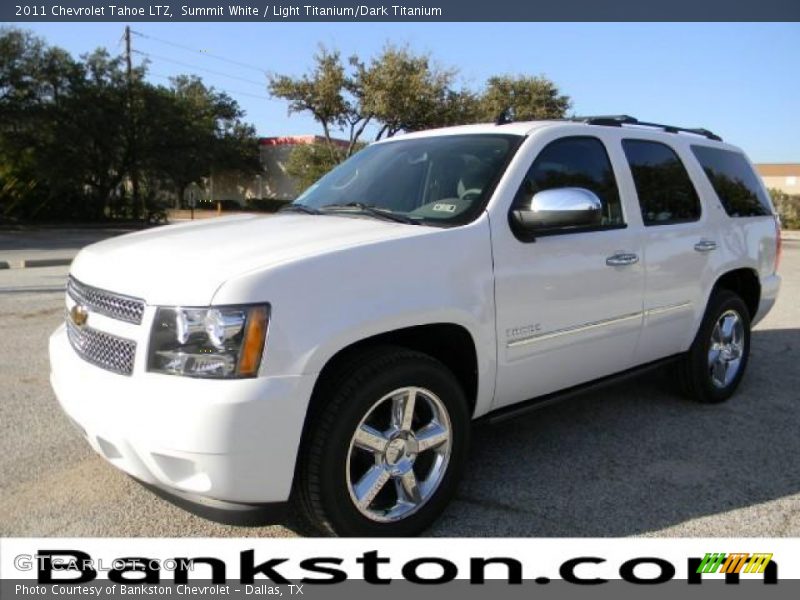Summit White / Light Titanium/Dark Titanium 2011 Chevrolet Tahoe LTZ