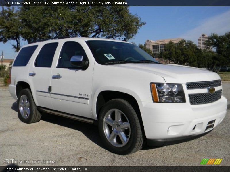 Summit White / Light Titanium/Dark Titanium 2011 Chevrolet Tahoe LTZ