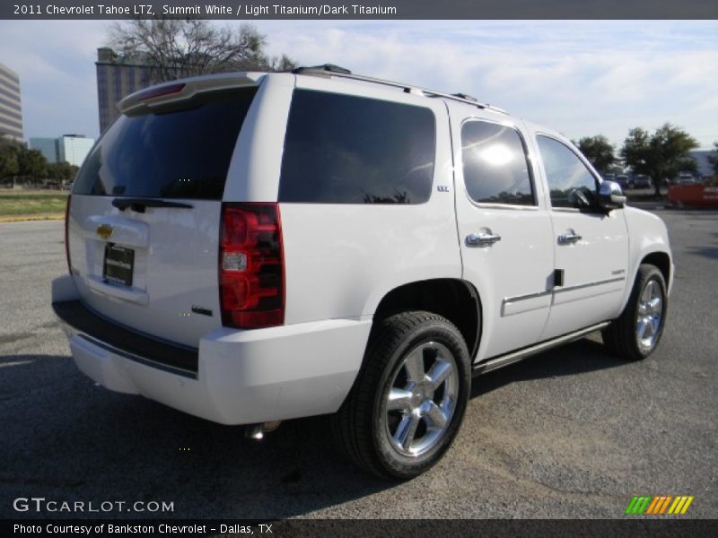 Summit White / Light Titanium/Dark Titanium 2011 Chevrolet Tahoe LTZ