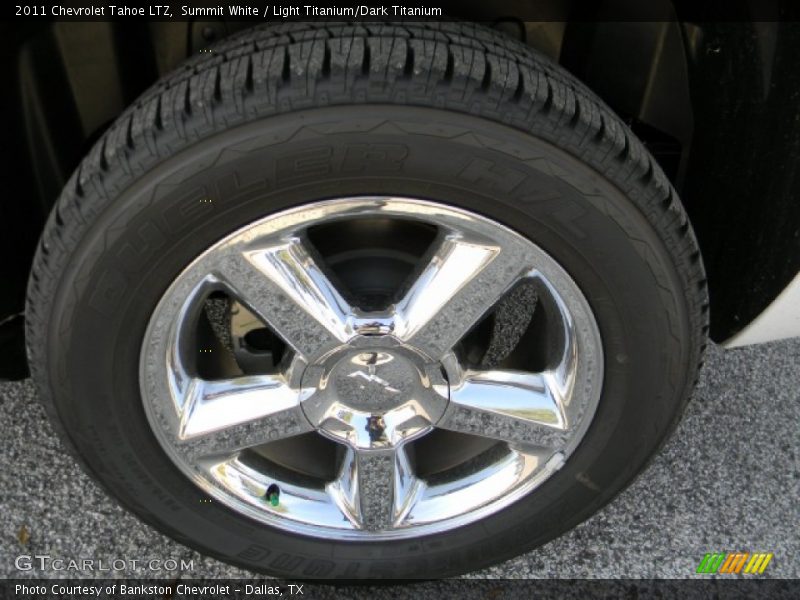 Summit White / Light Titanium/Dark Titanium 2011 Chevrolet Tahoe LTZ