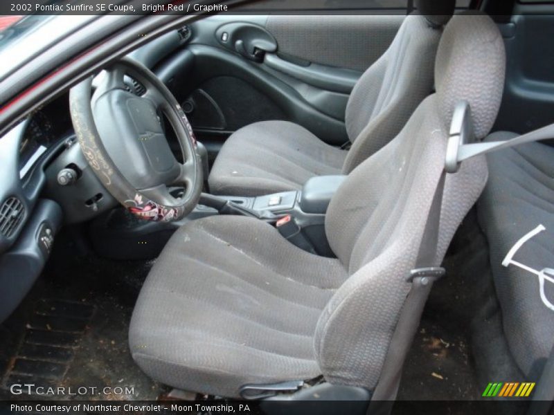 Bright Red / Graphite 2002 Pontiac Sunfire SE Coupe