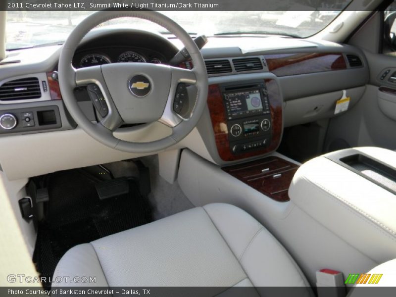 Summit White / Light Titanium/Dark Titanium 2011 Chevrolet Tahoe LTZ