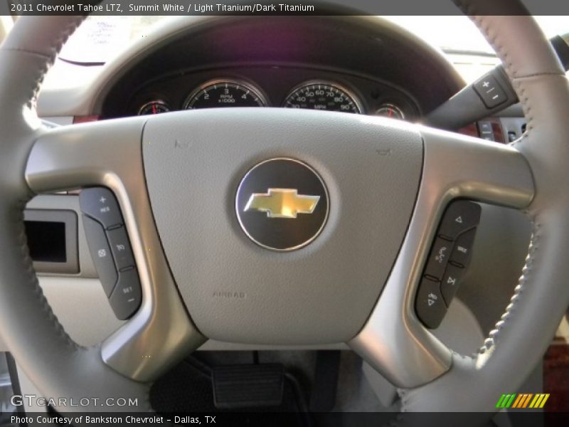 Summit White / Light Titanium/Dark Titanium 2011 Chevrolet Tahoe LTZ