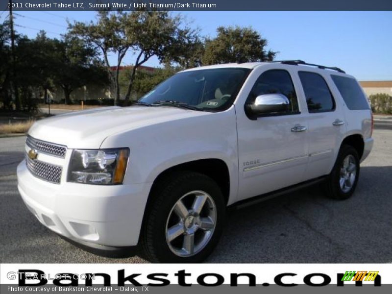 Summit White / Light Titanium/Dark Titanium 2011 Chevrolet Tahoe LTZ