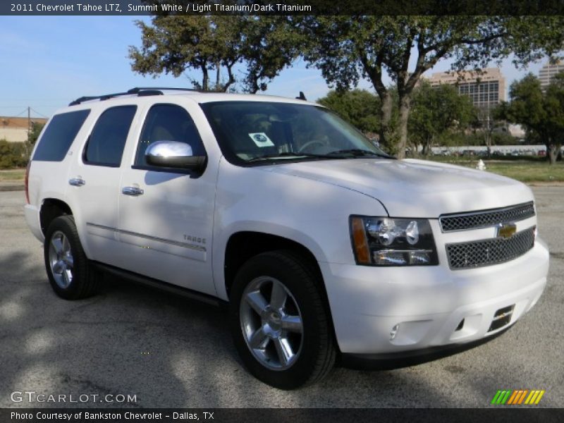 Summit White / Light Titanium/Dark Titanium 2011 Chevrolet Tahoe LTZ