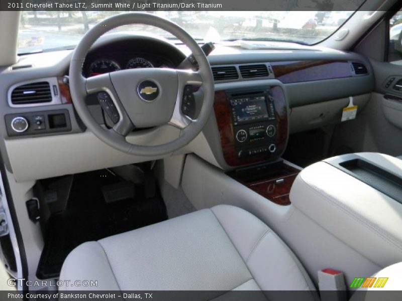 Summit White / Light Titanium/Dark Titanium 2011 Chevrolet Tahoe LTZ