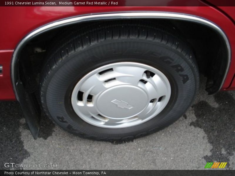 Medium Garnet Red Metallic / Red 1991 Chevrolet Lumina Sedan