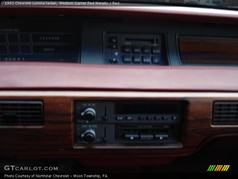 Medium Garnet Red Metallic / Red 1991 Chevrolet Lumina Sedan