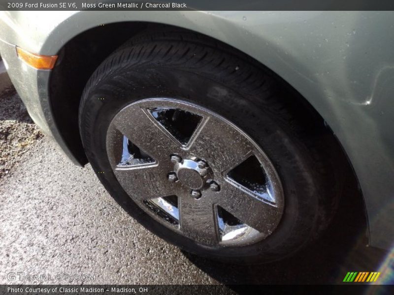 Moss Green Metallic / Charcoal Black 2009 Ford Fusion SE V6