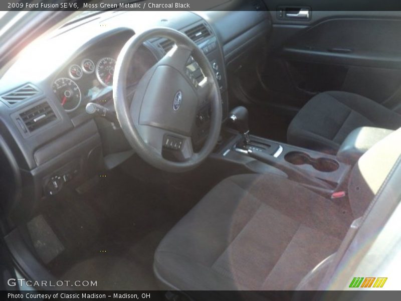 Moss Green Metallic / Charcoal Black 2009 Ford Fusion SE V6