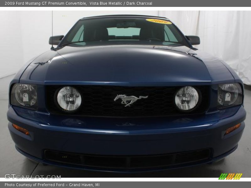 Vista Blue Metallic / Dark Charcoal 2009 Ford Mustang GT Premium Convertible
