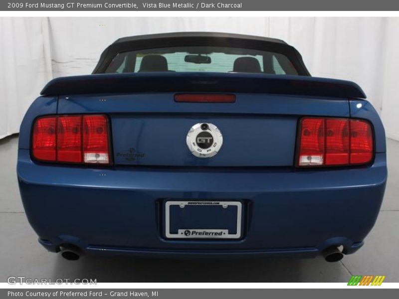 Vista Blue Metallic / Dark Charcoal 2009 Ford Mustang GT Premium Convertible