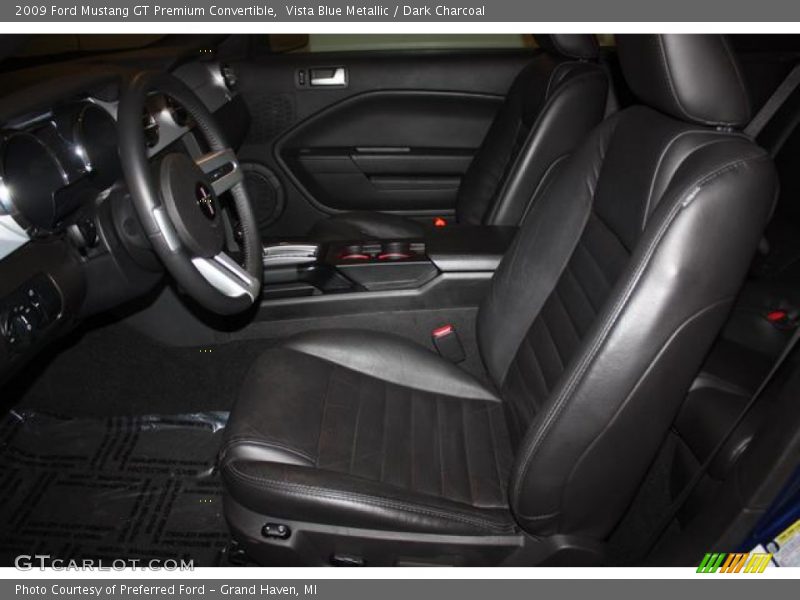 Vista Blue Metallic / Dark Charcoal 2009 Ford Mustang GT Premium Convertible