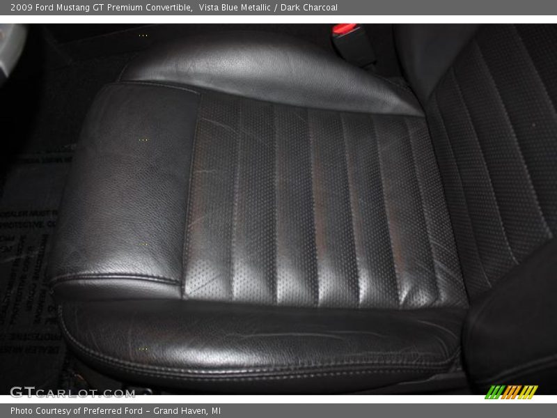 Vista Blue Metallic / Dark Charcoal 2009 Ford Mustang GT Premium Convertible