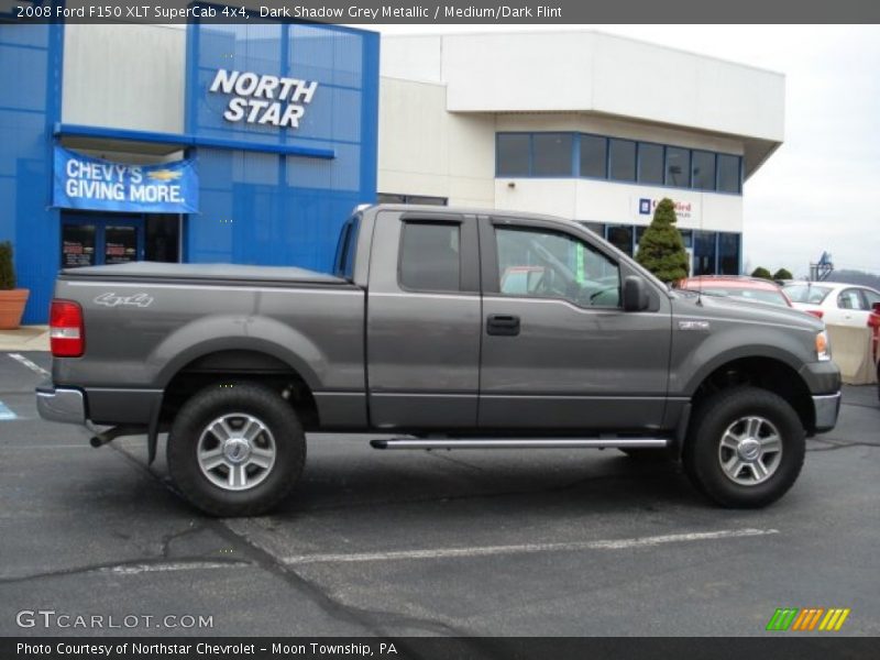 Dark Shadow Grey Metallic / Medium/Dark Flint 2008 Ford F150 XLT SuperCab 4x4