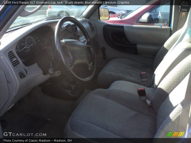 Bright Atlantic Blue Metallic / Medium Graphite 1998 Ford Ranger XLT Extended Cab 4x4