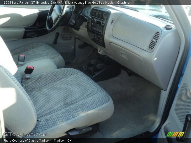 Bright Atlantic Blue Metallic / Medium Graphite 1998 Ford Ranger XLT Extended Cab 4x4