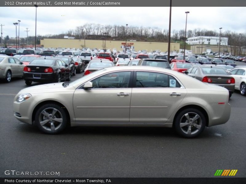 Gold Mist Metallic / Cocoa/Cashmere 2012 Chevrolet Malibu LT