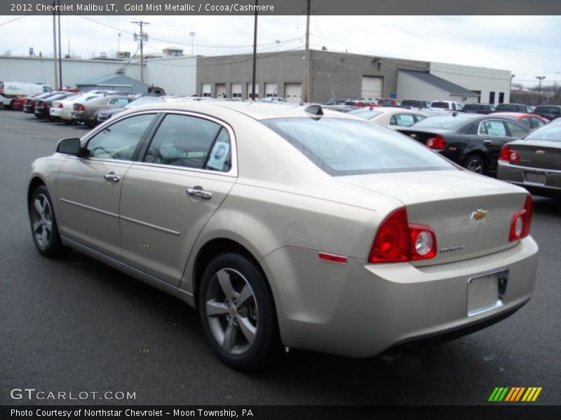 Gold Mist Metallic / Cocoa/Cashmere 2012 Chevrolet Malibu LT